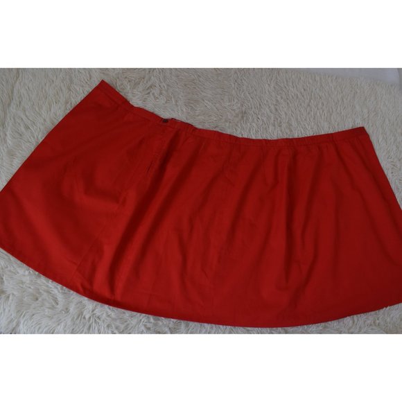 Vintage Red Marco Pecci Polyester-Baumwolle/Cotton‎ Wrap Skirt - Picture 7 of 10